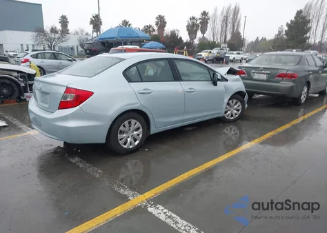 2012 Honda Civic Lx z USA, uszkodzony, nr VIN 19XFB2F5XCE308694